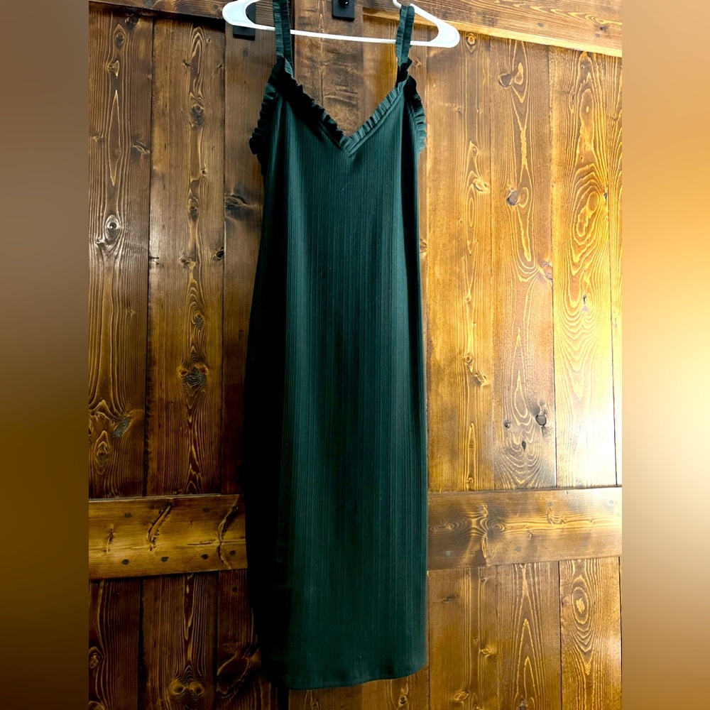 Forest green womens dress